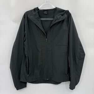 NAU Grey Lightweight Hooded Windbreaker Size M Womens Lightbeam Jacket